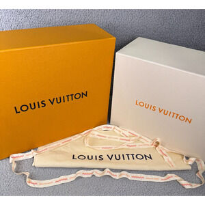 ZZ Louis Vuitton Gift Box Set Dust Bag Ribbon Authentic Packaging